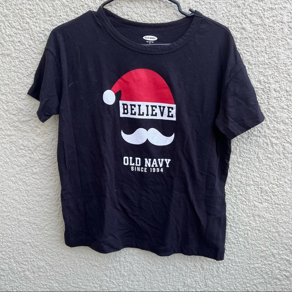 Old navy Santa Christmas tee